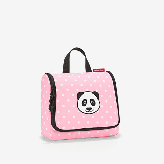 toiletbag kids panda dots pink