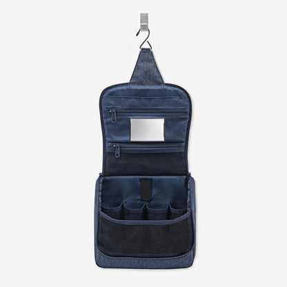 toiletbag herringbone dark blue