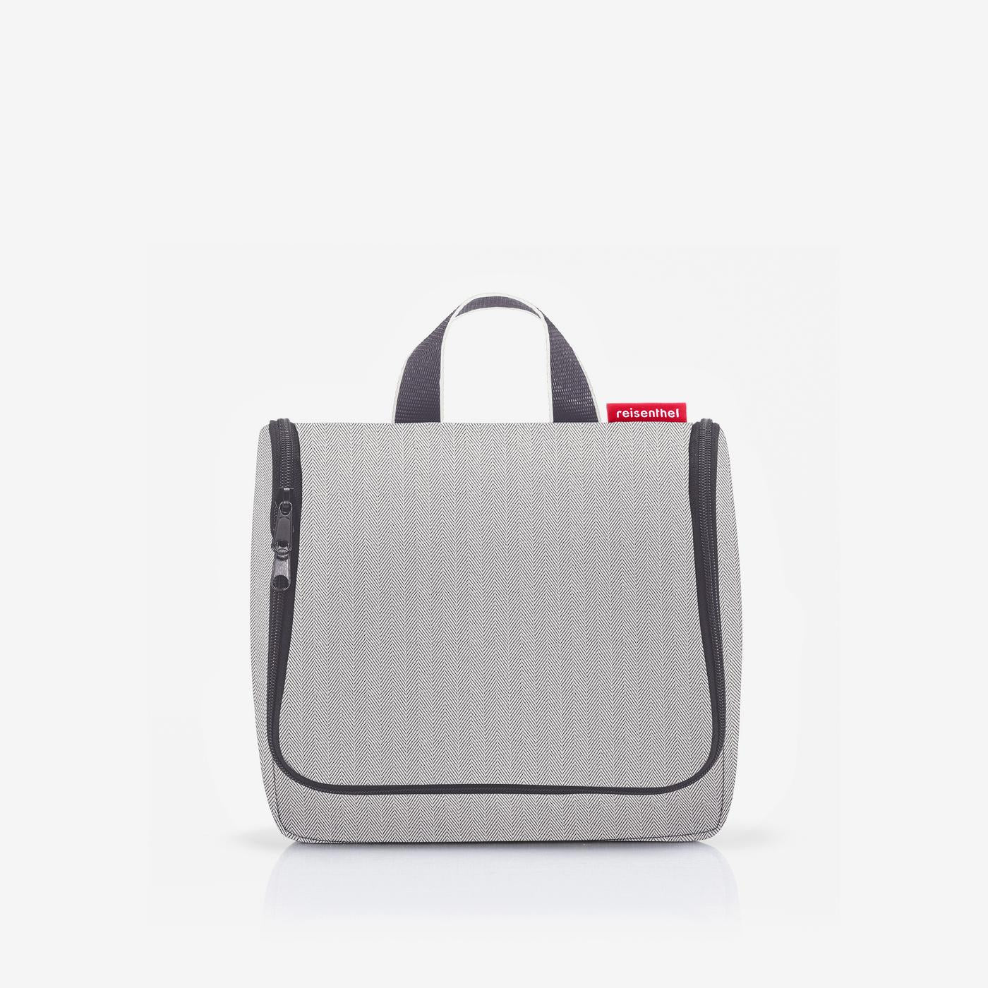 toiletbag herringbone grey