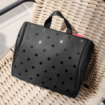 toiletbag glossy dots black