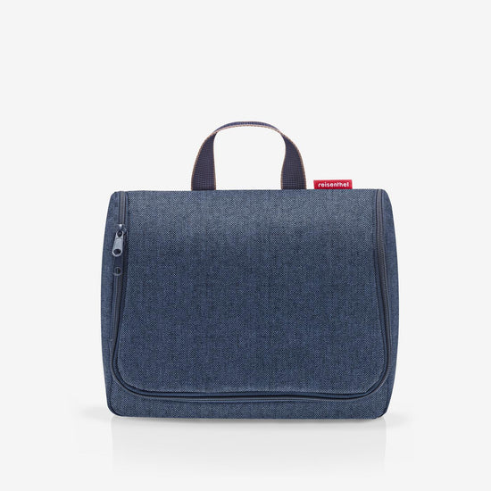 Reisenthel toiletbag XL herringbone dark blue (Kulturbeutel,dunkelblau)