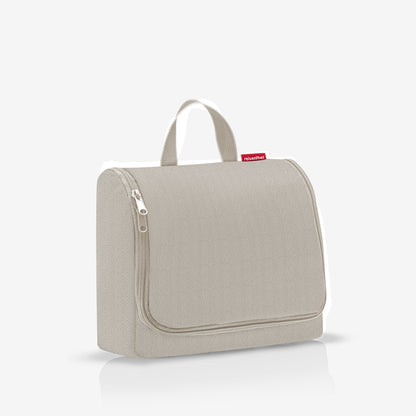 toiletbag XL herringbone sand