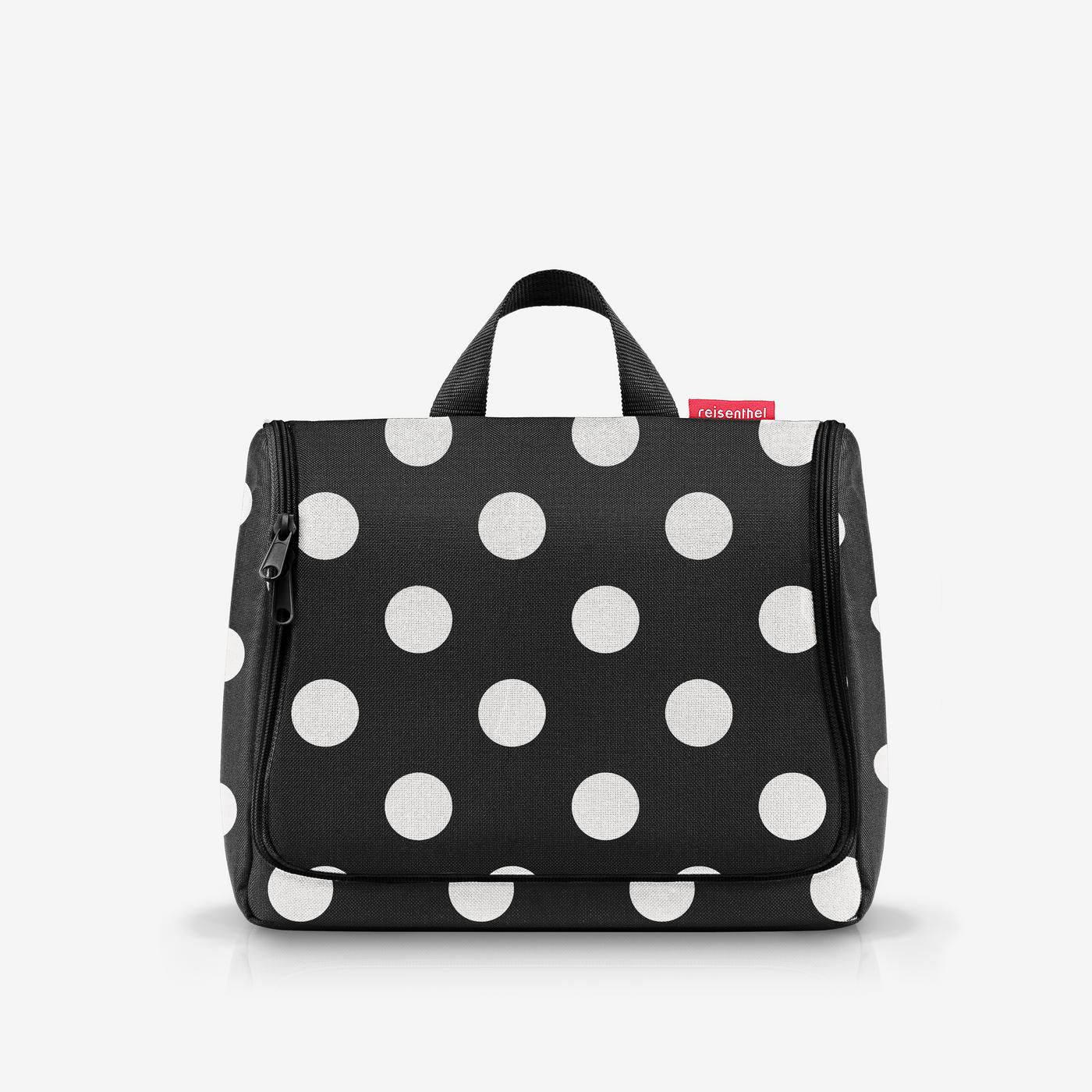 toiletbag XL dots white