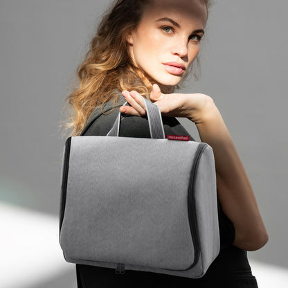 toiletbag XL herringbone grey