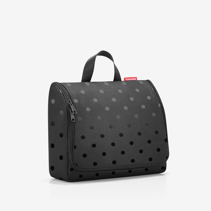 toiletbag XL glossy dots black