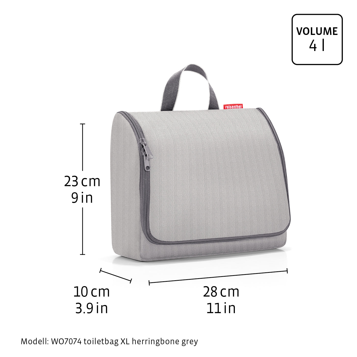 toiletbag XL herringbone sand