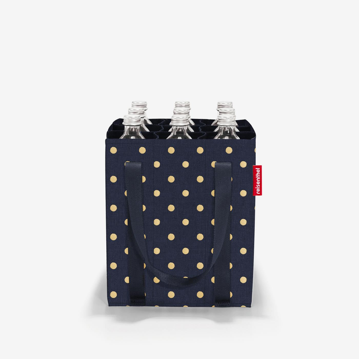 bottlebag metallic dots blue