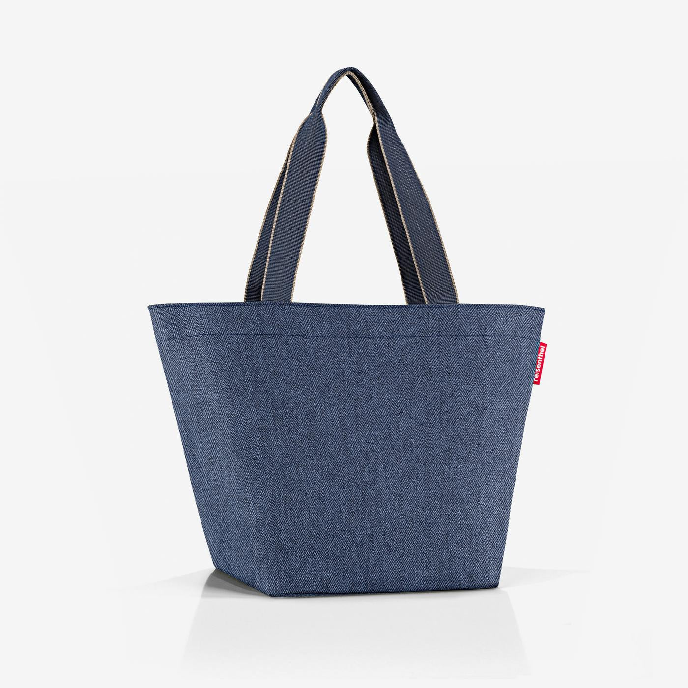 shopper M herringbone dark blue