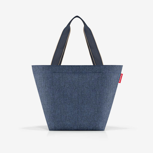 shopper M herringbone dark blue