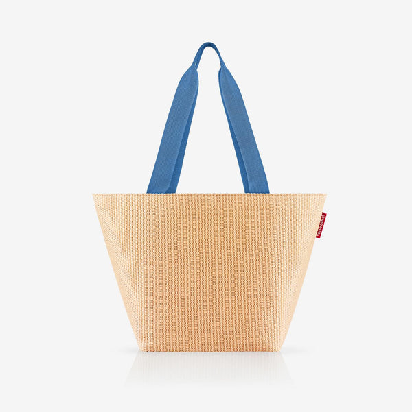 shopper M raffia blue