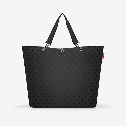 shopper XL glossy dots black