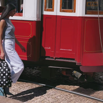 mini maxi rucksack dots white